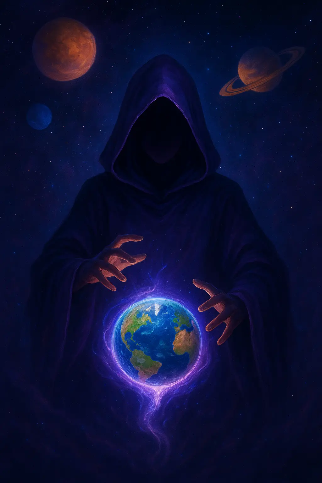 Magia no plano espiritual, energético e físico em prática ritual